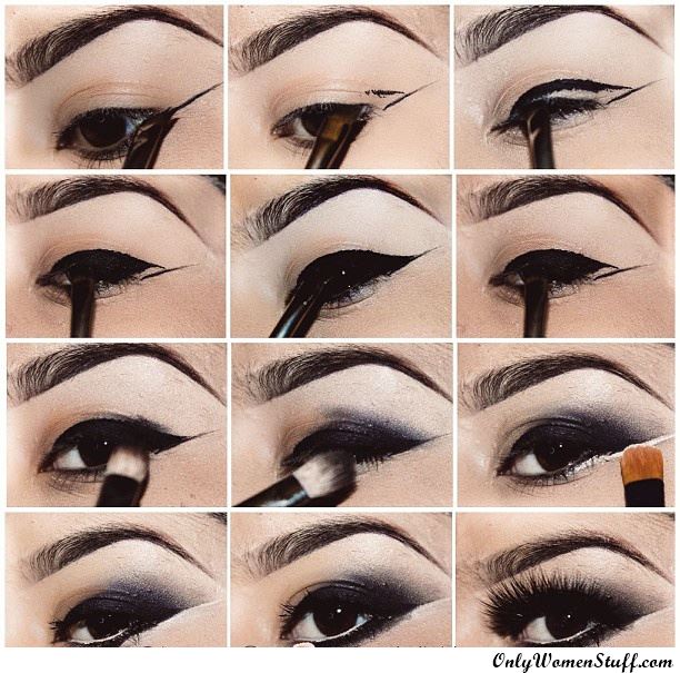 How to do cat eye makeup step by step, cat eye makeup images, cat eye makeup tips, Smokey cat eye makeup, Smokey cat eye makeup with kajal, Smokey cat eye makeup tutorials for beginners, gorgeous Smokey eye makeup, how to do cat eye makeup with pictures, how to do Smokey eye makeup with pictures, how to do cat eyes with pencil eyeliner, cat eye makeup for small eyes, eye makeup tutorial.