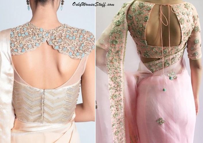100 Latest Blouse Designs With Back Neck Images