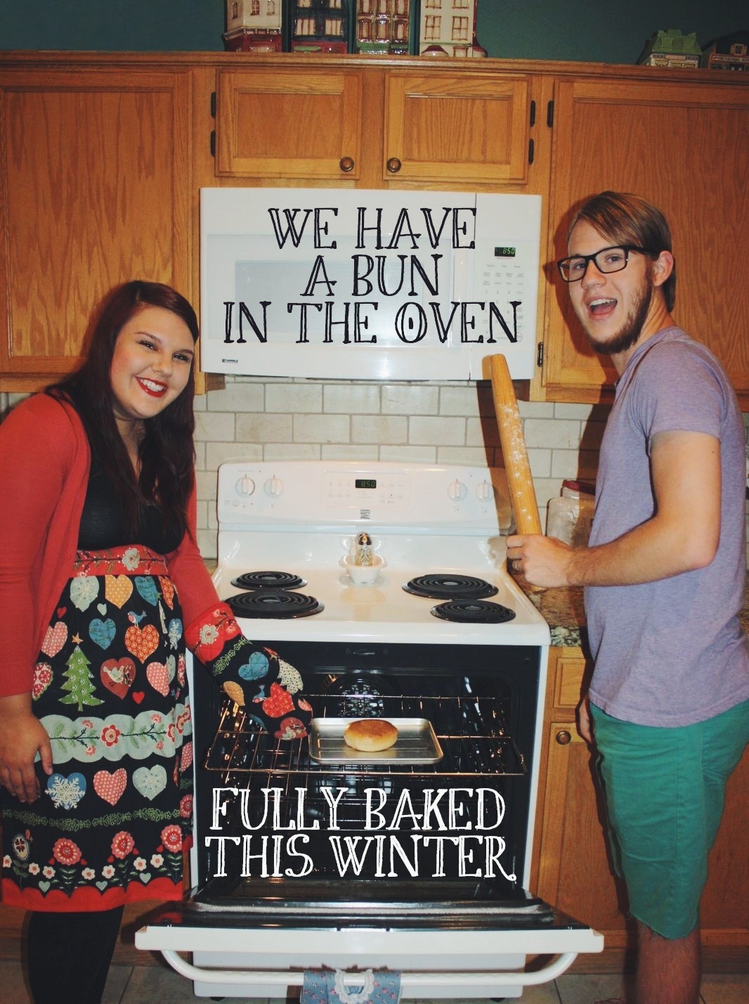 Freshly Baked Pregnancy announcement ideas for Facebook